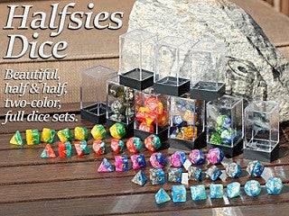 HALFSIES DICE - Orichalcum 7-DICE SET | Boutique FDB