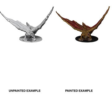 Dungeons & Dragons : Unpainted Miniatures - Wave 9: Young Brass Dragon | Boutique FDB