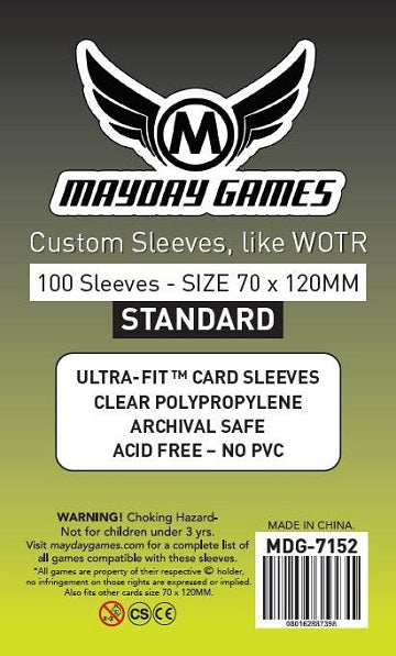 Mayday Games Tarot 70 x 120mm Sleeves (100) | Boutique FDB