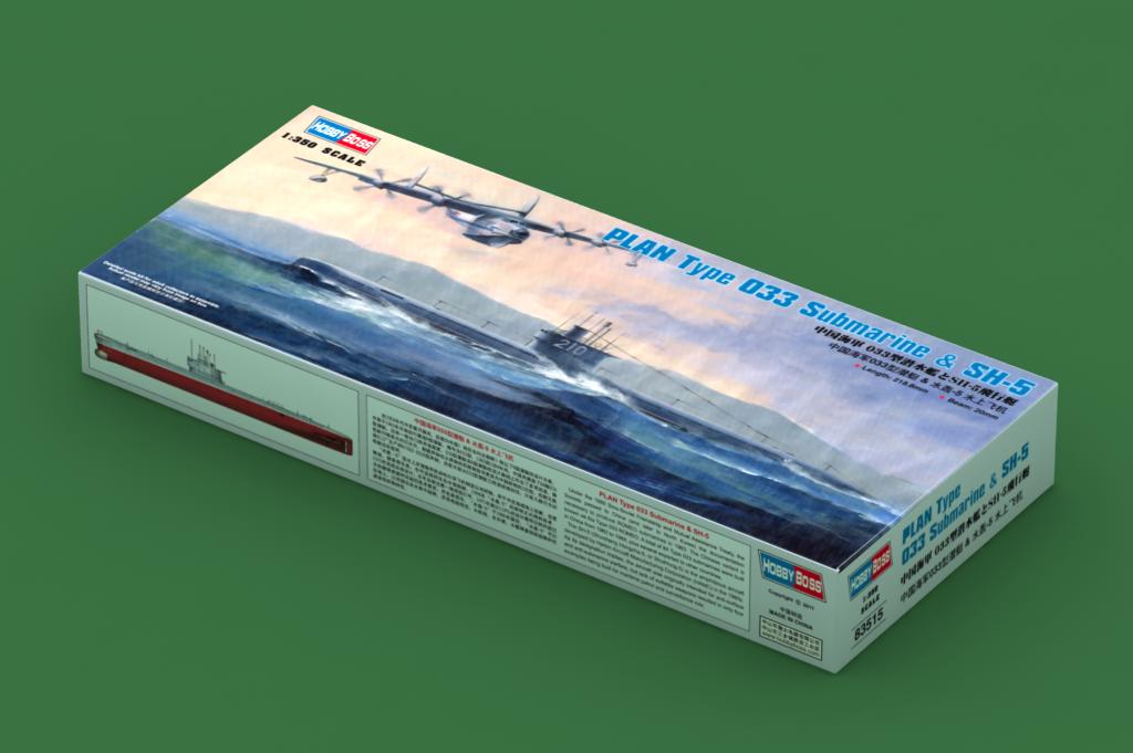 HobbyBoss: 1/350 - PLA Type 033 Submarine & SH-5 | Boutique FDB