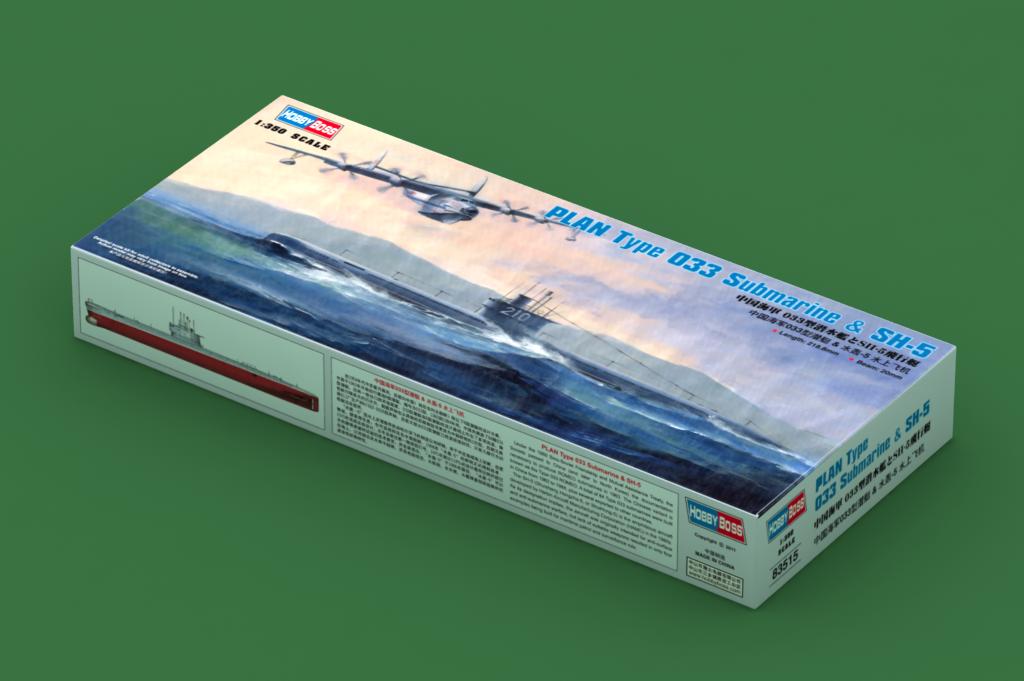 HobbyBoss: 1/350 - PLA Type 033 Submarine & SH-5 | Boutique FDB