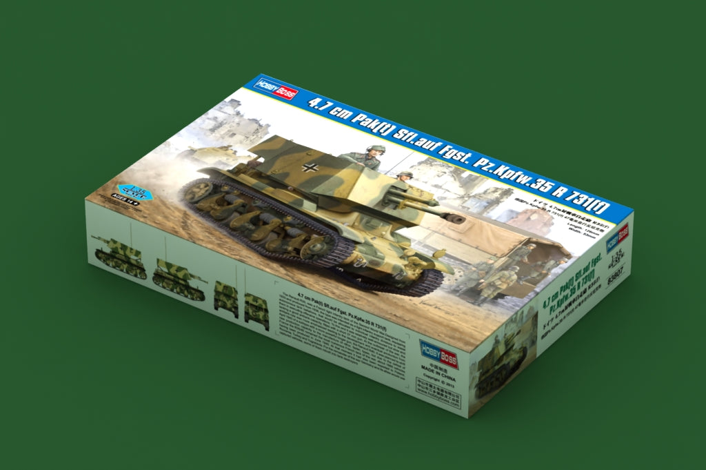 HobbyBoss: 1/35 - 4.7 cm Pak(t) Sfl.auf Fgst. Pz.Kpfw.35 R 731 (f) | Boutique FDB