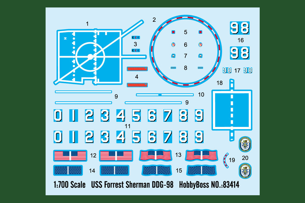 HobbyBoss: 1:700 - Forrest Sherman DDG-98 | Boutique FDB