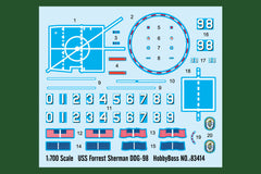 HobbyBoss: 1:700 - Forrest Sherman DDG-98 | Boutique FDB