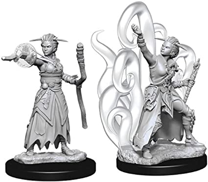 Dungeons & Dragons : Unpainted Miniatures - Wave 10 - Human Warlock Female | Boutique FDB