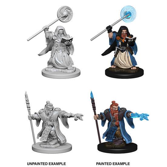 Dungeons & Dragons : Unpainted Miniatures - Wave 1 - Dwarf Male Wizard | Boutique FDB