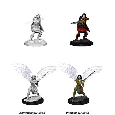 Dungeons and Dragons : Unpainted Miniatures - Wave 6 - Female Aasimar Fighter | Boutique FDB