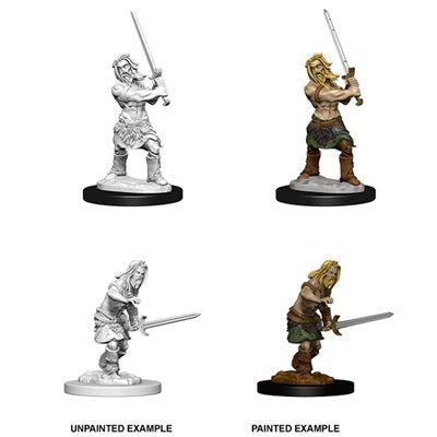 Pathfinder Deep Cuts Unpainted Miniatures: Male Human Barbarian | Boutique FDB