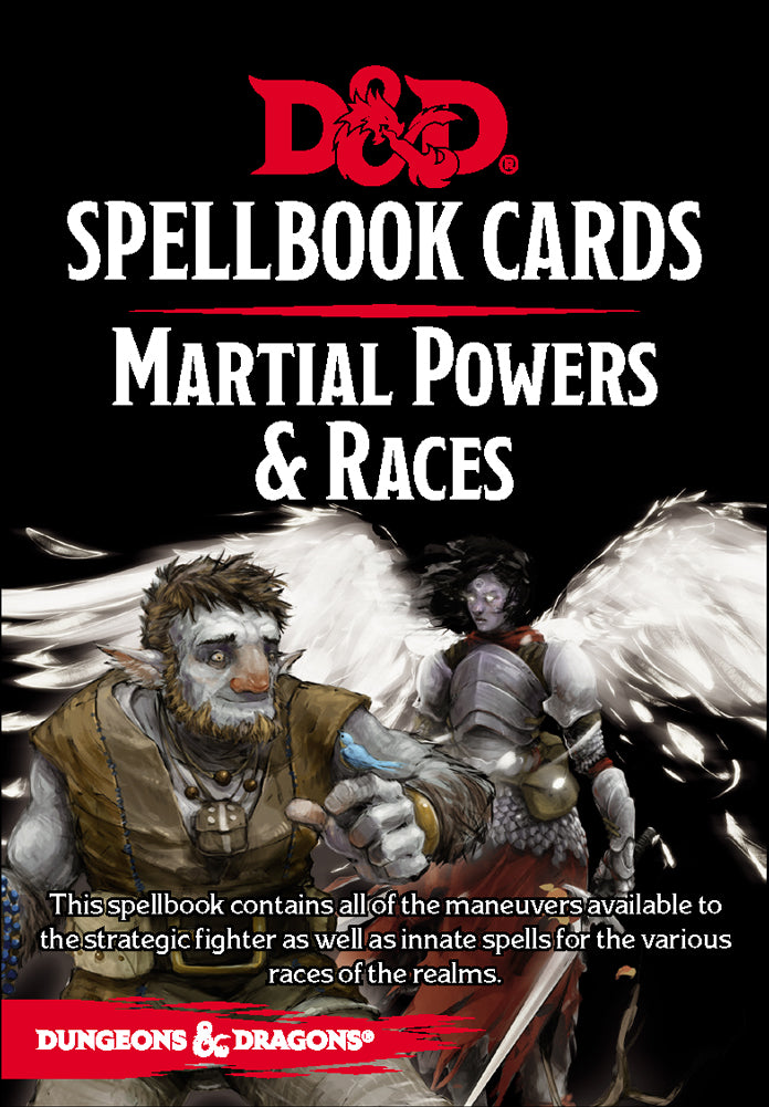DND SPELLBOOK CARDS MARTIAL POWERS AND RACES | Boutique FDB