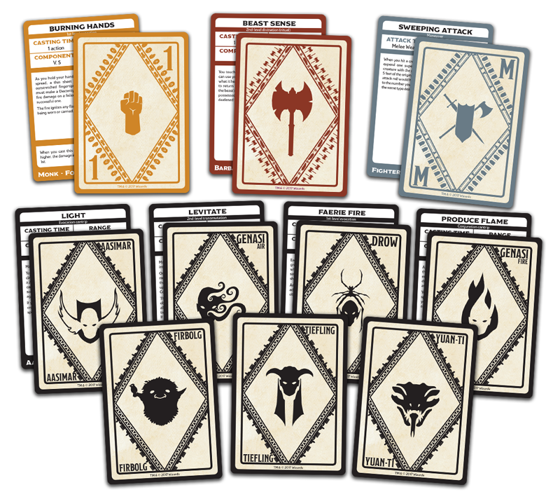 DND SPELLBOOK CARDS MARTIAL POWERS AND RACES | Boutique FDB