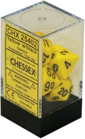 OPAQUE 7-DIE SET YELLOW/BLACK | Boutique FDB