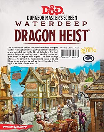 D&D WaterDeep Dragon Heist DM screen | Boutique FDB