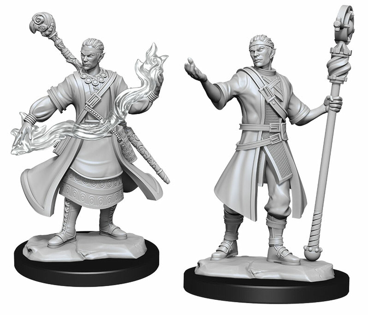 Dungeons & Dragons : Unpainted Miniatures - Wave 14 - Half-Elf Wizard | Boutique FDB