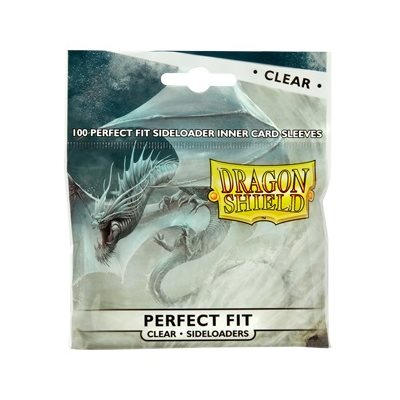 DRAGON SHIELD SLEEVES PERFECT FIT SIDELOADERS CLEAR 100CT | Boutique FDB