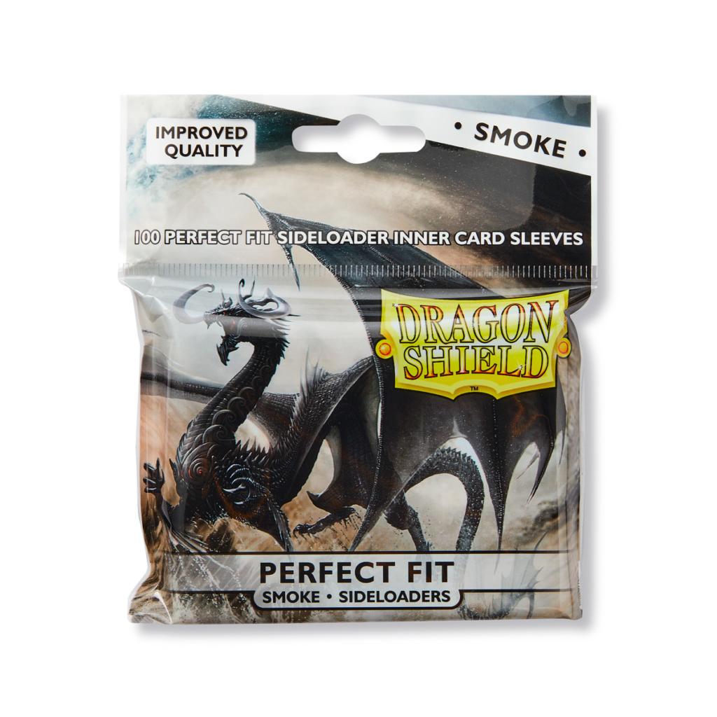 DRAGON SHIELD SLEEVES PERFECT FIT SIDELOADERS SMOKE 100CT | Boutique FDB