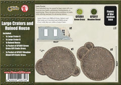 Battlefield in a Box: Large Craters and Runied House | Boutique FDB