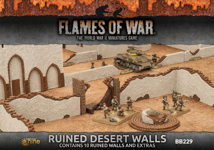 Flames of War Ruined Desert Walls | Boutique FDB