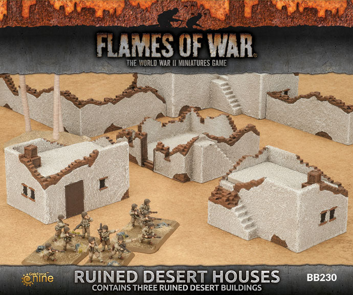 Flames of War Ruined Desert Houses | Boutique FDB