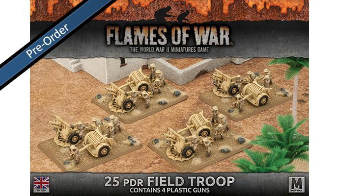 Flames of War 25pdr Field Troop (Plastic) | Boutique FDB