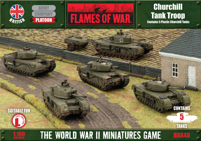 Flames of War Churchill Tank Troop (plastic) | Boutique FDB