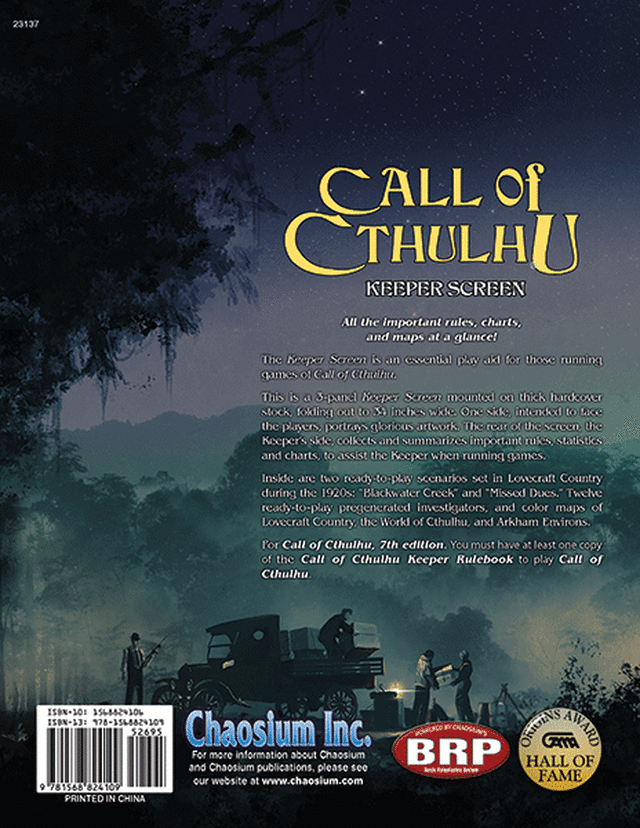 Call of Cthulhu: 7th Ed Keepers Screen | Boutique FDB