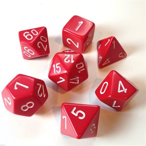Opaque: 7Pc red/white | Boutique FDB