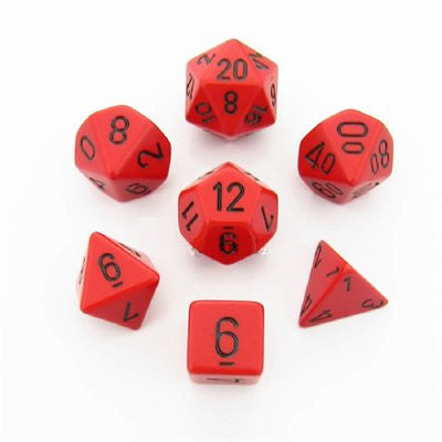 Opaque: 7Pc Red / Black | Boutique FDB