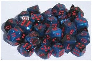 Gemini 7 Dice BLACK-STARLIGHT/RED | Boutique FDB