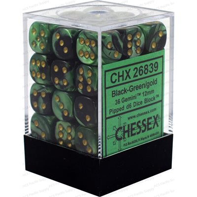 Gemini: 36D6 Black-Green / Gold | Boutique FDB