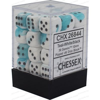 Gemini: 36D6 White-Teal / Black | Boutique FDB