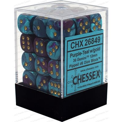 Gemini: 36D6 Purple-Teal / Gold | Boutique FDB