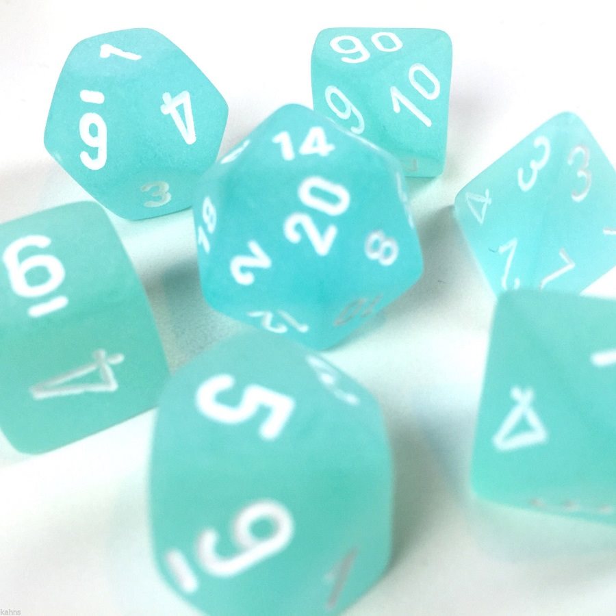 Frosted: 7Pc Teal / White | Boutique FDB