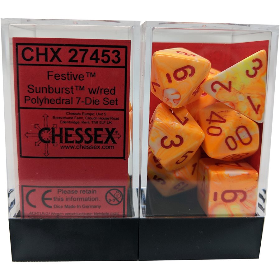 Chessex 7 dice set chx27453 | Boutique FDB