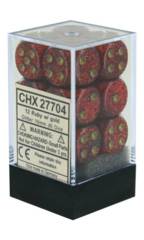 CHX27704 12d6 Glitter Ruby red/Gold | Boutique FDB