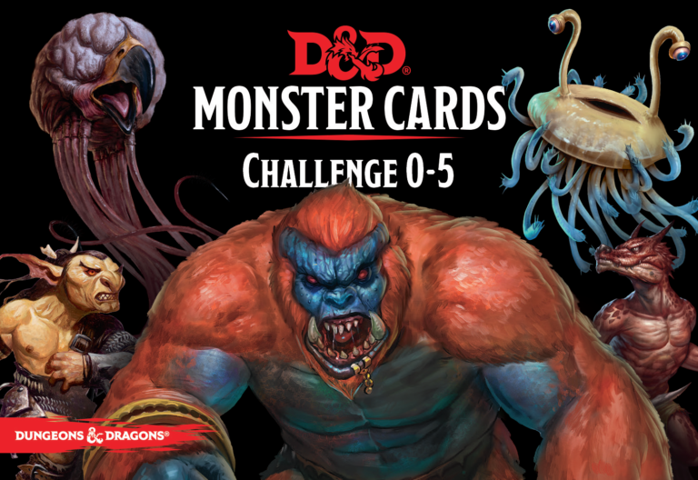 Dungeons and Dragons : Spellbook Cards - Monsters 0-5 | Boutique FDB