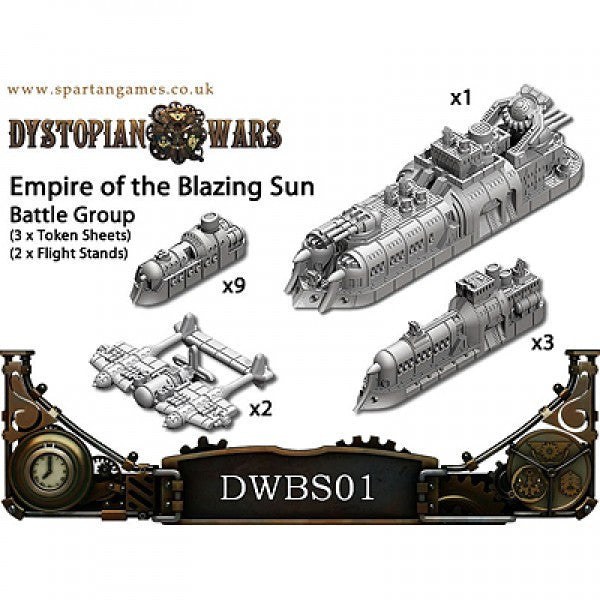 Dystopian wars Empire Of The Blazing Sun Naval Battle Group | Boutique FDB