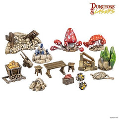 Dungeons & Lasers: Half-Height Walls : Dwarven Mine Props | Boutique FDB