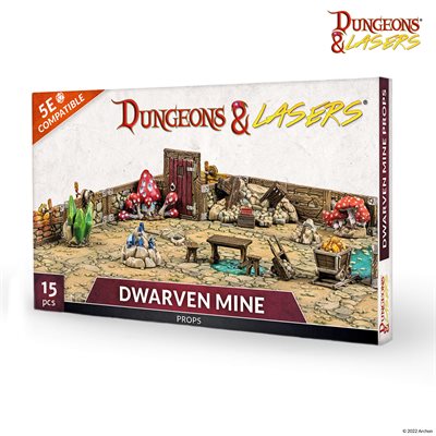 Dungeons & Lasers: Half-Height Walls : Dwarven Mine Props | Boutique FDB