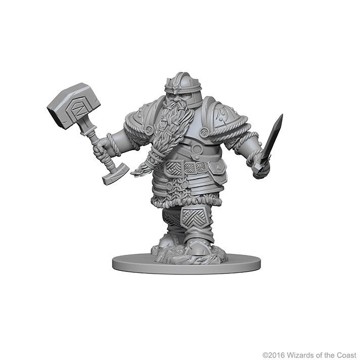 D&D Nolzur's Marvelous Unpainted Miniatures: Dwarf Male Fighter | Boutique FDB