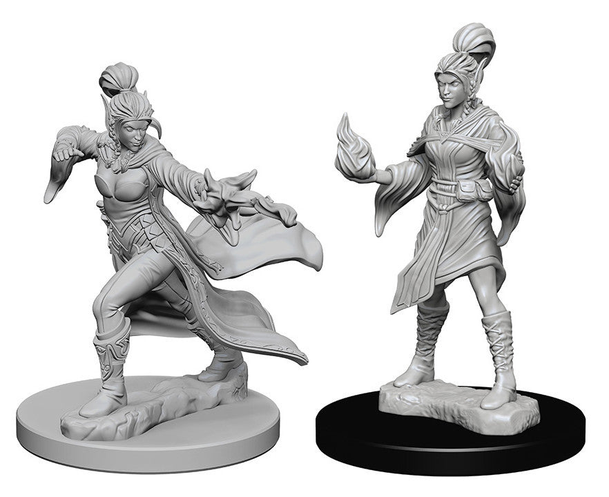 Pathfinder Deep Cuts Unpainted Miniatures: Elf Female Sorcerer | Boutique FDB