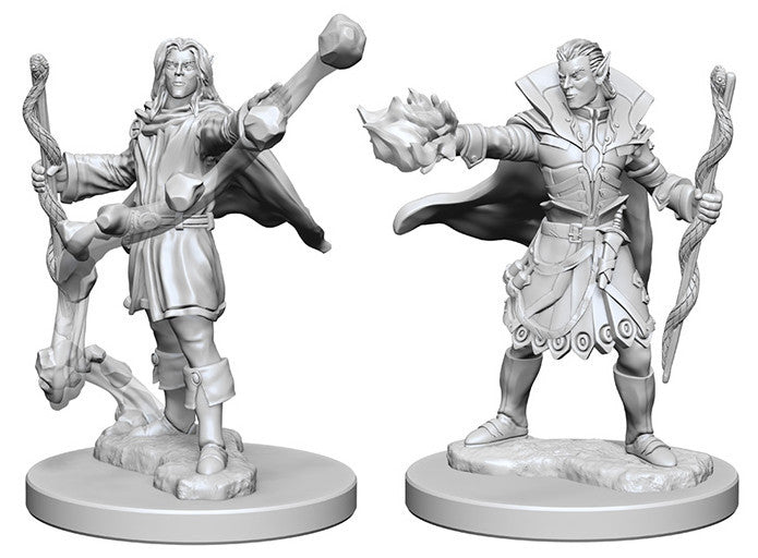 Pathfinder : Unpainted Miniatures - Wave 1 - Elf Male Sorcerer | Boutique FDB
