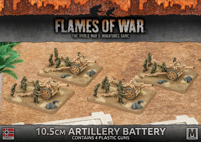 Flames of War 10.5cm Artillery Battery | Boutique FDB