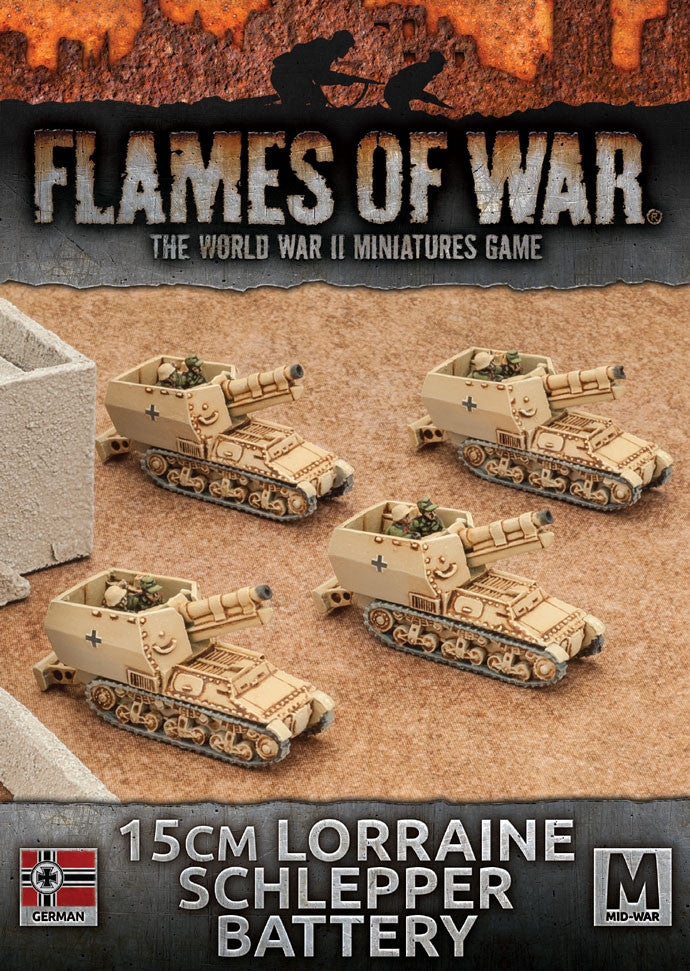 Flames of War 15cm Lorraine Schlepper Battery | Boutique FDB