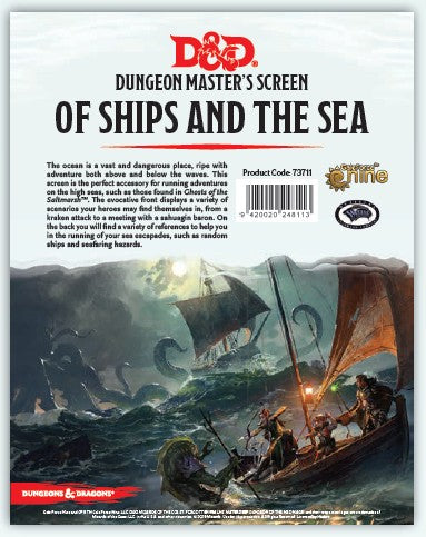 Dungeons & Dragons: Of Ships & Seas DM Screen | Boutique FDB
