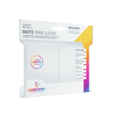 Gamegenic Sleeves : Matte Prime - White | Boutique FDB