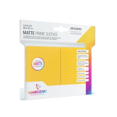 Gamegenic Sleeves : Matte Prime - Yellow | Boutique FDB