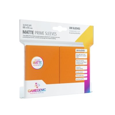 Gamegenic Sleeves : Matte Prime - Orange | Boutique FDB