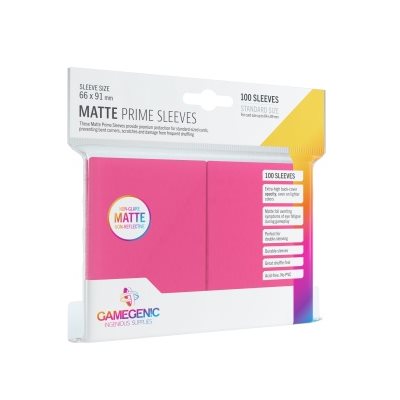 GAMEGENIC: MATTE PRIME SLEEVES - PINK | Boutique FDB
