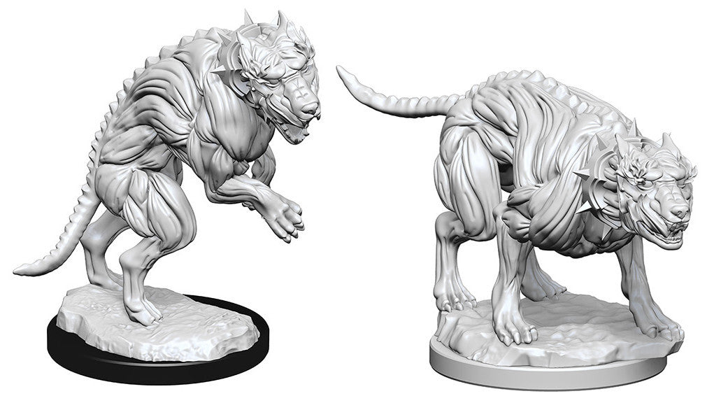 Pathfinder Deep Cuts Unpainted Miniatures: Hell Hounds | Boutique FDB