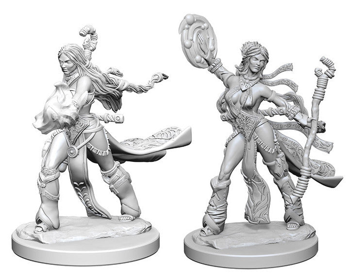 Pathfinder Deep Cuts Unpainted Miniatures: Human Female Sorcerer | Boutique FDB